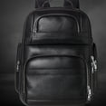 thumbnail image 1 of Travel Backpack Genuine Leather Men,Black, 1 of 2