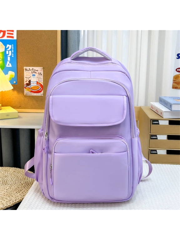 Travel Backpack Large Capacity Student Bookbag Casual Daypack with Multiple Compartments Front Pockets Side Pockets