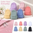 thumbnail image 1 of Travel Backpack, Lightweight Water Resistant Large Capacity Ins Style Nylon White Backpack for School Work Daily Use 16 X 11 X 5 Inch 1 Pack, 1 of 5