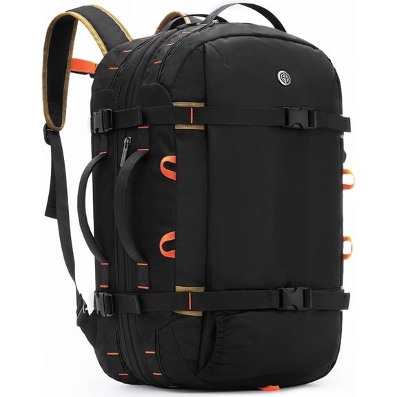 Travel Backpack for Men Women, 40L-50L Carry Backpack with Wet Dry Compartment, TSA Approved Laptop Daypack Fits 15.6", Convertible Expandable Large Rucksack Duffel Bag for Work Travel