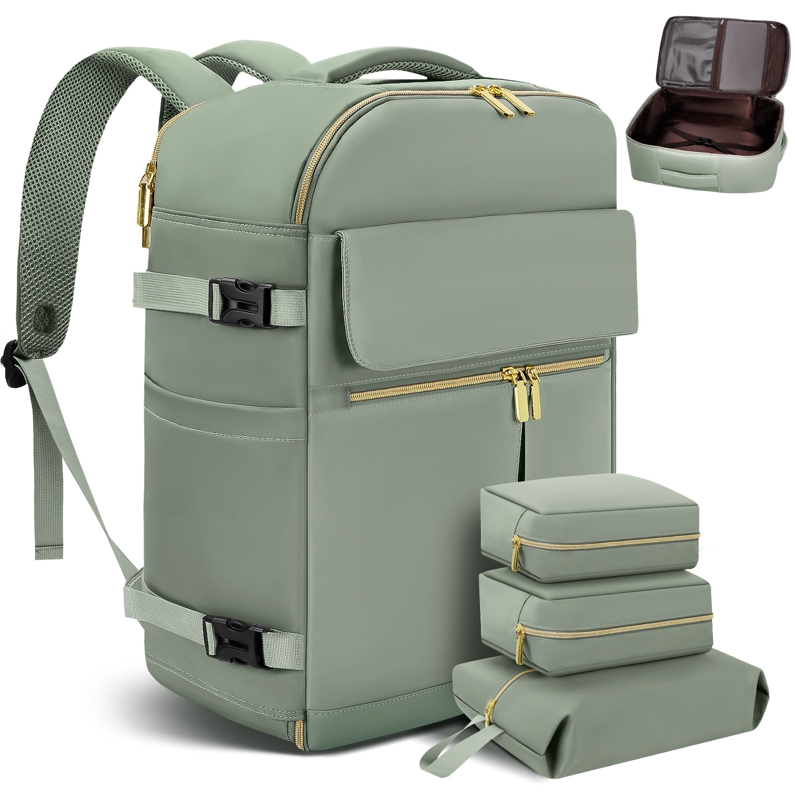 NWT Carry on Backpack, 40L Personal Item Flight Approved, Waterproof Travel BACKPACK Full Review- Hommie 40L Expandable Personal  main image 3