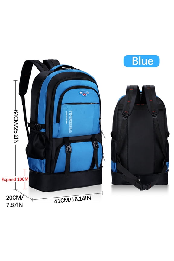 Travel Backpack Mountaineering Hiking Backpack Outdoor Large Capacity Luggage Bag Camping Climbing Travel Bag Waterproof Durable Polyester Pack For Hiking Fishing Adventure