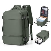 Lightweight Travel Backpack Simple Carry On Backpack with Shoe Compartment, Personal Item Travel Bag Flight Approved, Water Resistant Laptop Backpack for Women 