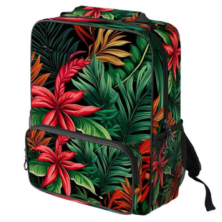 Travel Backpack Small Backpack Carry on Backpack Tropical Summer Travel Palm Leaves Walmart