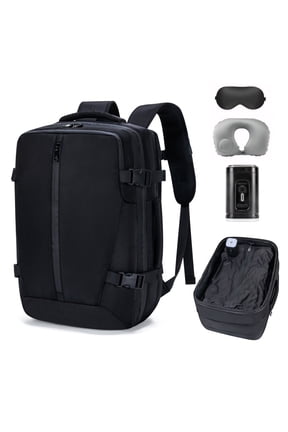 Travel Backpack with Vacuum Seal Compression, Vacpack Backpack with Air Pump, Carry on Bag Airlines Approved