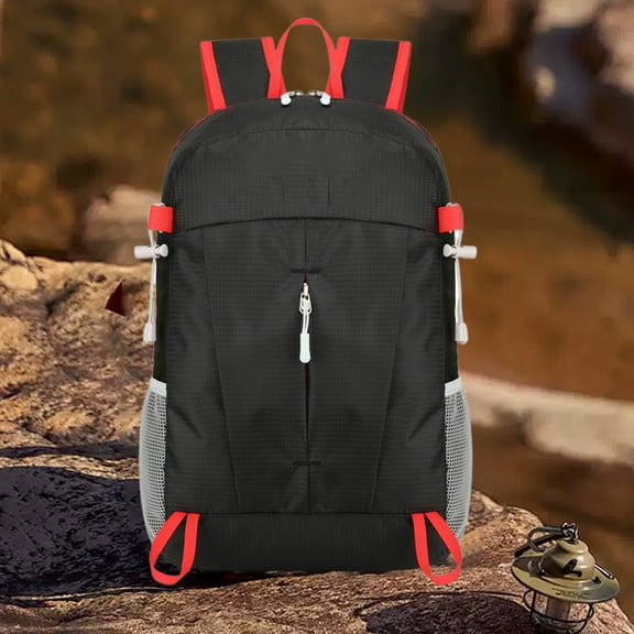 Travel Backpack, Waterproof Folding Bag, Durable Nylon, Lightweight Portable, Quick Access Design, Outdoor Enthusiasts, Hiking Camping, Adventure Travel Gear TOPLIU