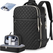 Travel Backpack for Women, Carry On Backpack Airline Approved with 3 Packing Cubes,Laptop Backpack with USB Charging Port, Casual Daypack for Weekender Business