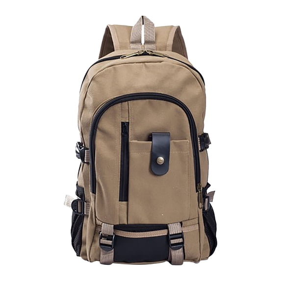 Travel Backpack for Men Made of Dacron with Computer Compartment, Adjustable Shoulder Chest Waist Straps, Large Capacity Interior Pouches