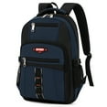 thumbnail image 1 of Travel Backpack for Men Women Water-resistant Multi-Pocket Bag Lighweight Casual Work Hiking Daypack School Bookbag, Navy, BP8017, 1 of 10