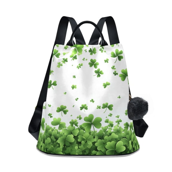 Travel Backpack for Women Large Capacity College Bags Multi-pocket Casual Daypacks 15 Inch Shamrocks Floating in Air