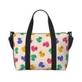 Travel Bag, Cartoon Cute Colorful Duck Carry On Duffle Bags Overnight