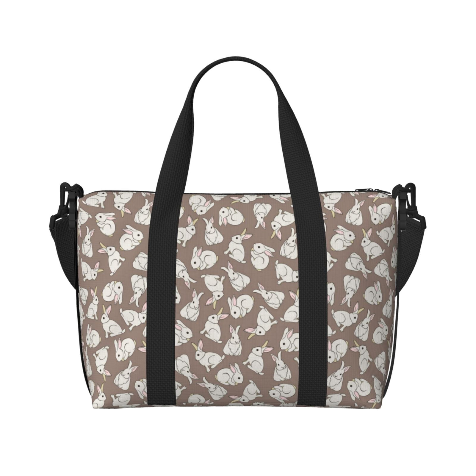 Travel Bag, Cartoon Cute Rabbit Carry On Duffle Bags Overnight ...