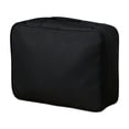 thumbnail image 1 of Travel Bag Organizer | Water Resistant Black Makeup Organizer | Travel Accessory for Cosmetics Toiletries Documents | Great Birthday Gift, 1 of 6