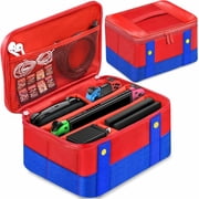 Travel Bag Portable Carrying Case Cover Shell for Nintendo Switch / Switch OLED, Game Accessories Storage Box-Red