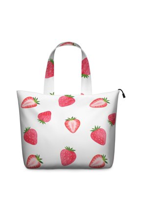 Travel Bag Strawberry Luggage Bag Fit . Inch Laptop Computer Gym Duffle for Short Trips Weekend Getaways
