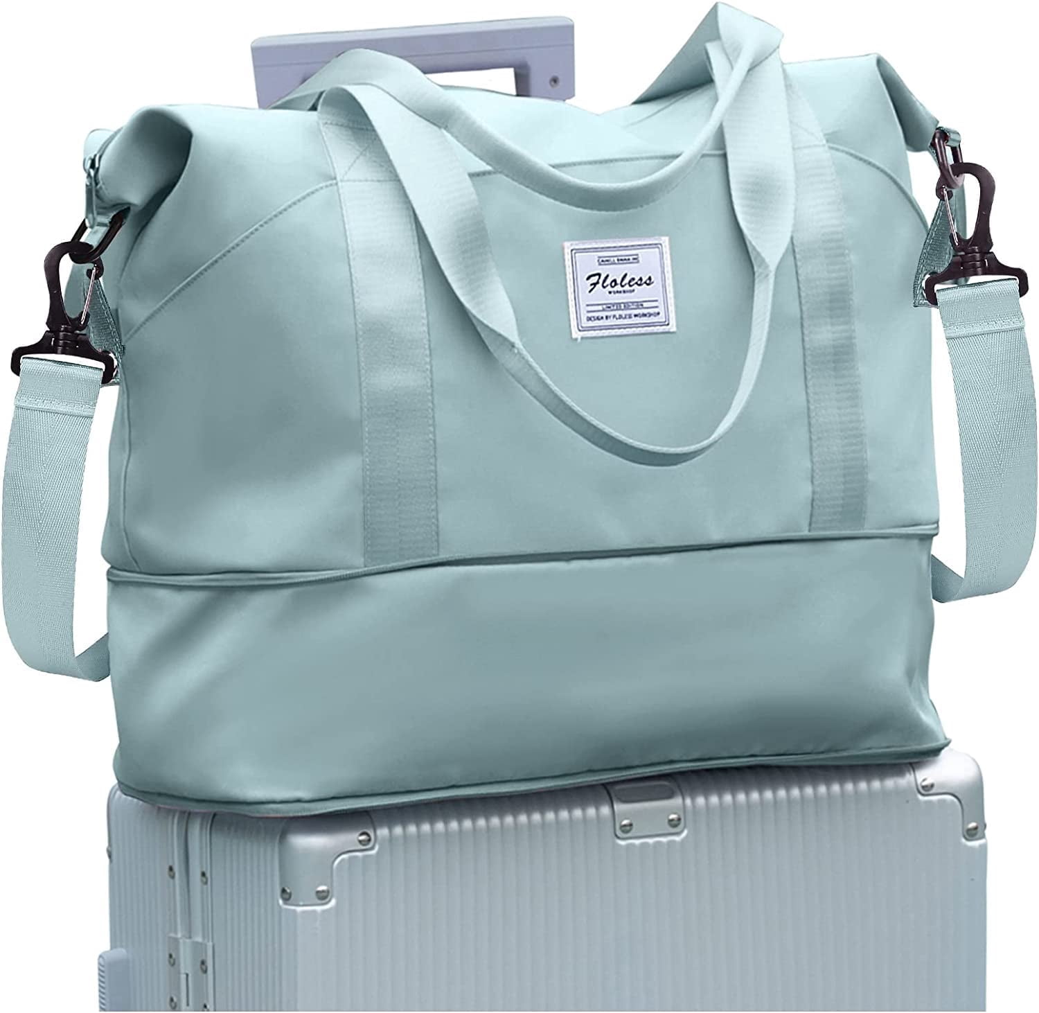 SYCNB Travel Bag, Waterproof Duffel Gym Tote for Weekender Carry On ...