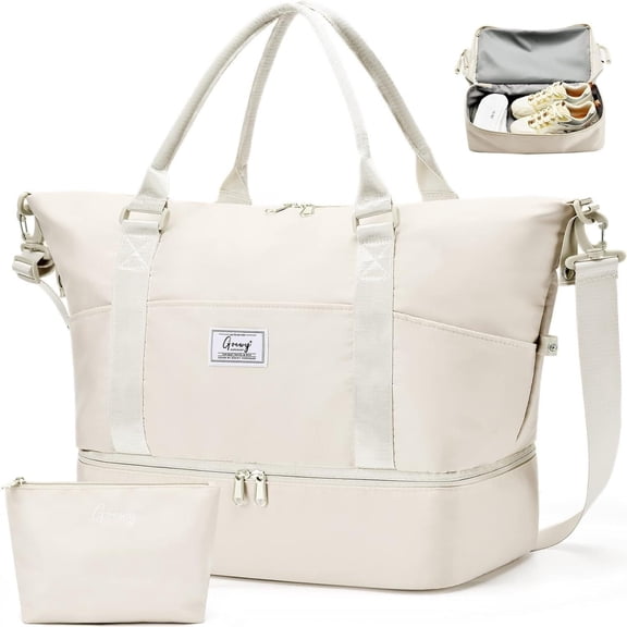 Travel Bag Weekender Bags for Women Overnight Duffel Bag with with Shoes Compartment and Wet Pocket