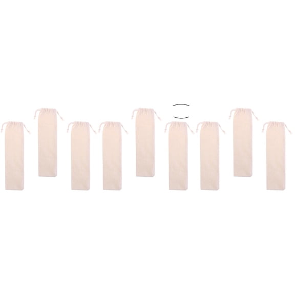 Travel Bag for Forks Reusable Drinking Straws Curved Pouch Spoon Beam Port 30 Pcs