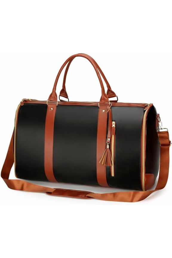 Travel Bag with Wheels Compact Carry On Duffel with Compartments Water Resistant Weekender Luggage for Business and Leisure Trips