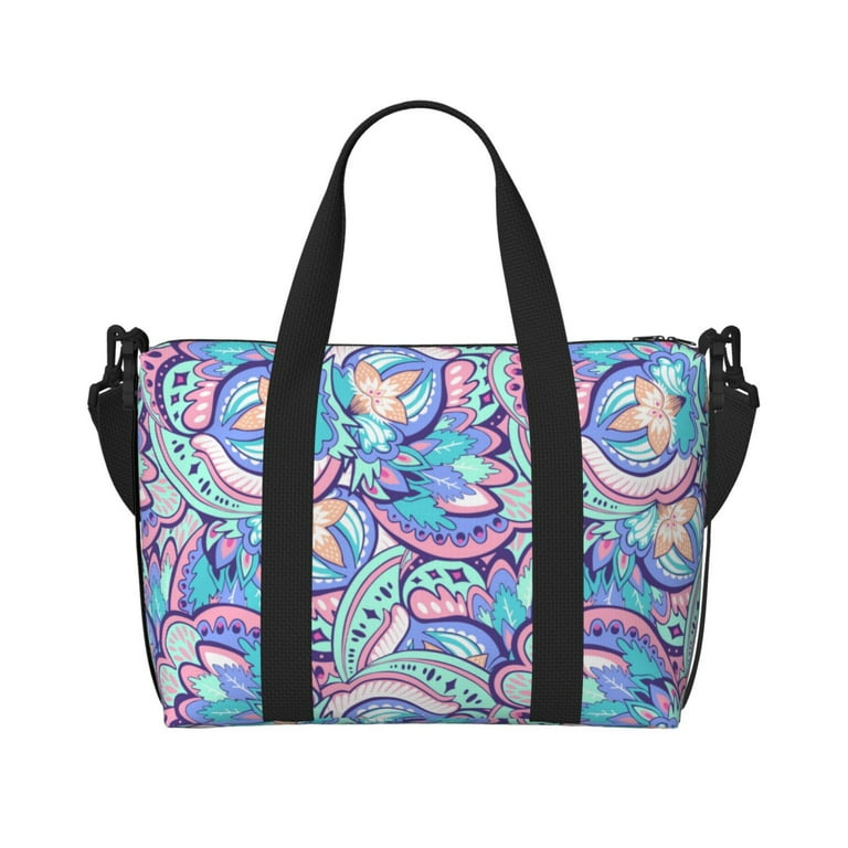 Travel Bags for Women Men - Paisley Pattern No.90107 Duffle Bag 