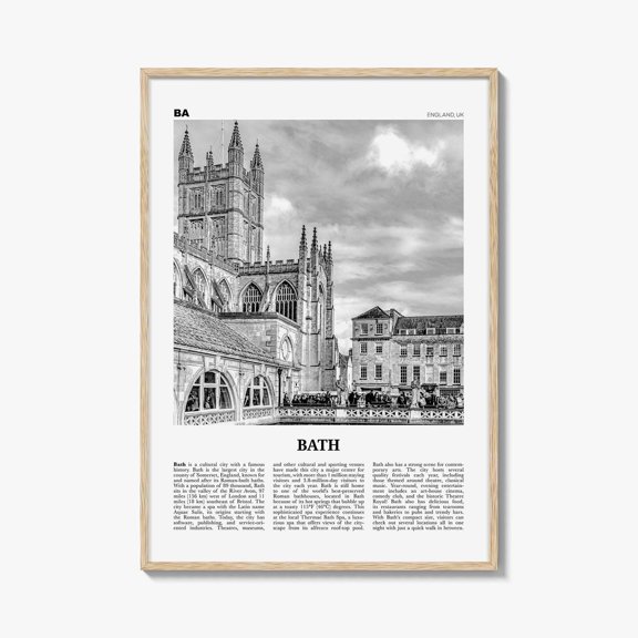 Travel Bath And Abbey Photo United Kingdom Poster , Poster Print Only