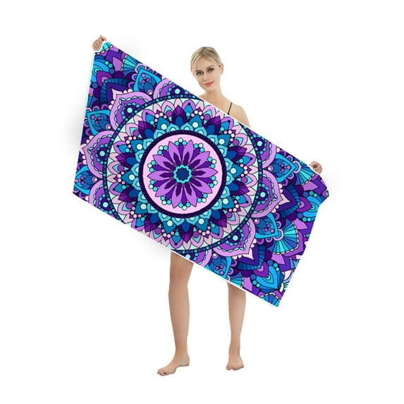 Microfiber Beach Towel Swimming Quick Dry Sand Free Soft Pool Blanket Travel Yoga Camping