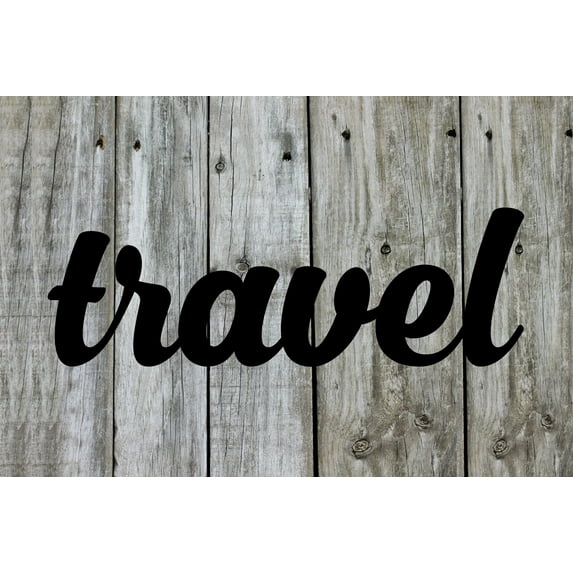 Travel - Beautiful Solid Steel Home Decor Decorative Accent Metal Art Wall Sign