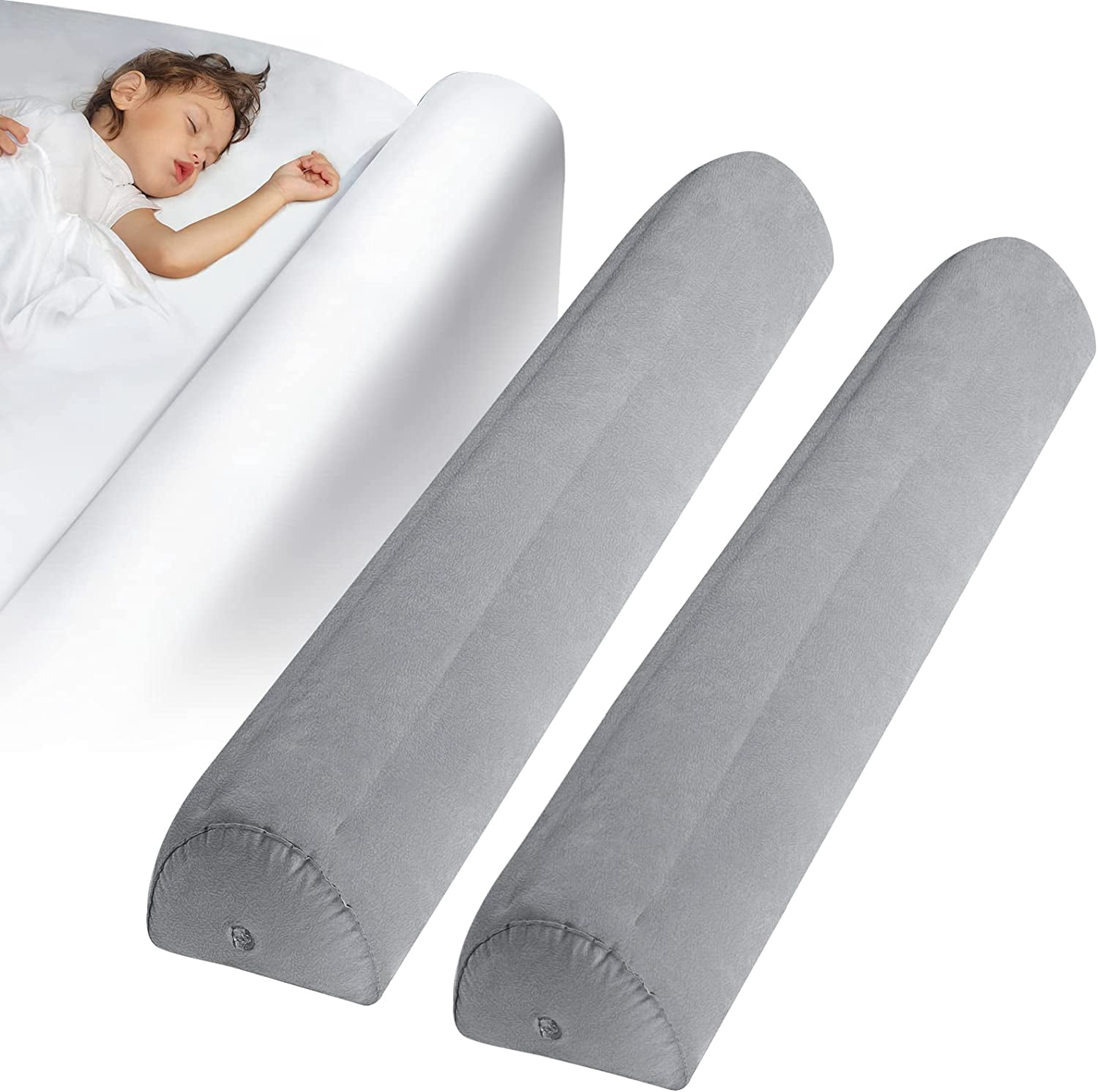 Travel Bed Rails for Toddlers Kids (2-Pack) - Inflatable Bed Rails ...