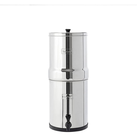 Travel Berkey Gravity-Fed Water Filter with 2 Black Berkey Elements–Enjoy Potable Water While Camping, RVing, Off-Grid, Emergencies, Every Day at Home