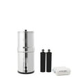 Travel Berkey GravityFed Water Filter with 2 Black Berkey Elements + 2 Berkey PF2 Fluoride and