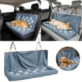 thumbnail image 1 of HKYSANG Travel Bolster Safety Back Seat Large Dog Car Seat Bed - Chessboard Lounge, 1 of 7