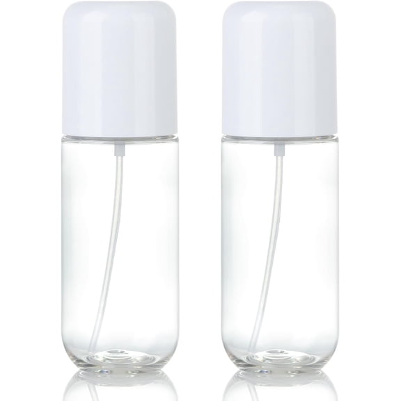 Travel Bottle 3.4oz/100ml Plastic Mini Bottle Set - Fine Mist Mini Empty Bottles - Refillable Small Bottles for Cleaning Solutions, Liquid