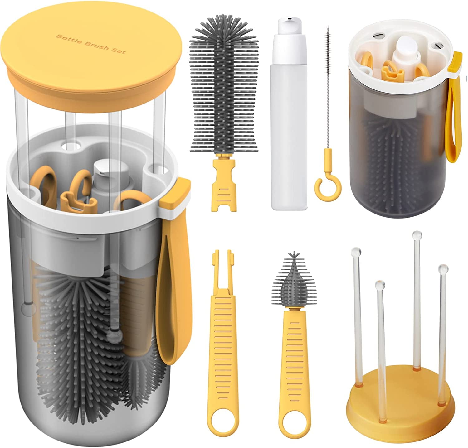 Straw Cleaner Brush Set Pipe Cleaner Brush, Small Portable