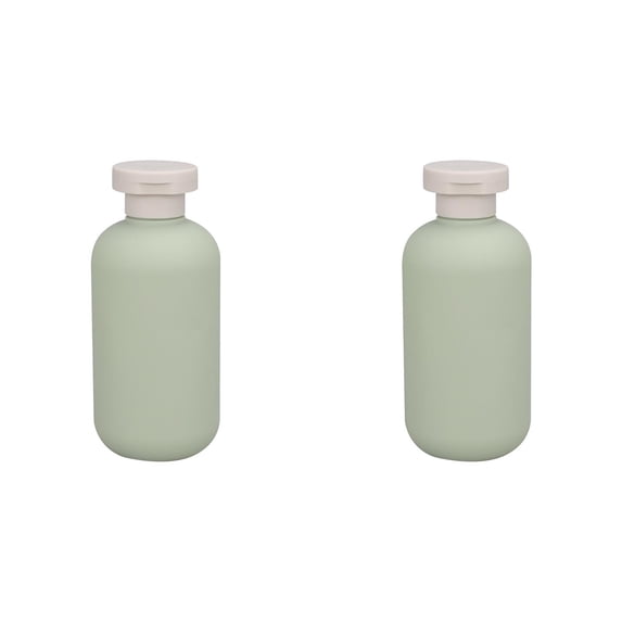 Travel Bottle with Flip Cap, Plastic Small Travel Shampoo Bottle, Leak Proof Squeeze Bottle, Refillable Travel Container for Creams, Lotion, Foundation, Shampoo, Conditioner, 2 Pcs, 5.04x2.28"