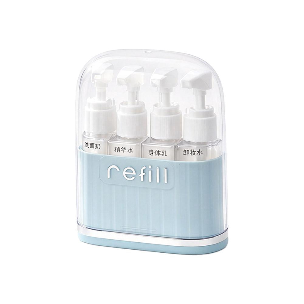 Travel Bottle Set with Leakproof Pump Dispensers, 160ml Refillable ...