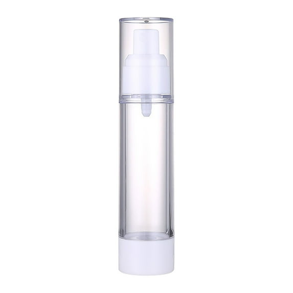 Travel Bottles & Containers Airless Pump Press Bottle Empty Plastic Vacuum Lotion Bottles Clear Containers Cosmetics Travel Size Dispenser, 1X Aliquot Bottle