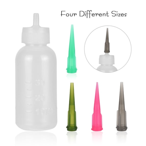Travel Bottles & Containers Mouth With 4 Kit Needle Applicator Accessories Temporary for Bottles
