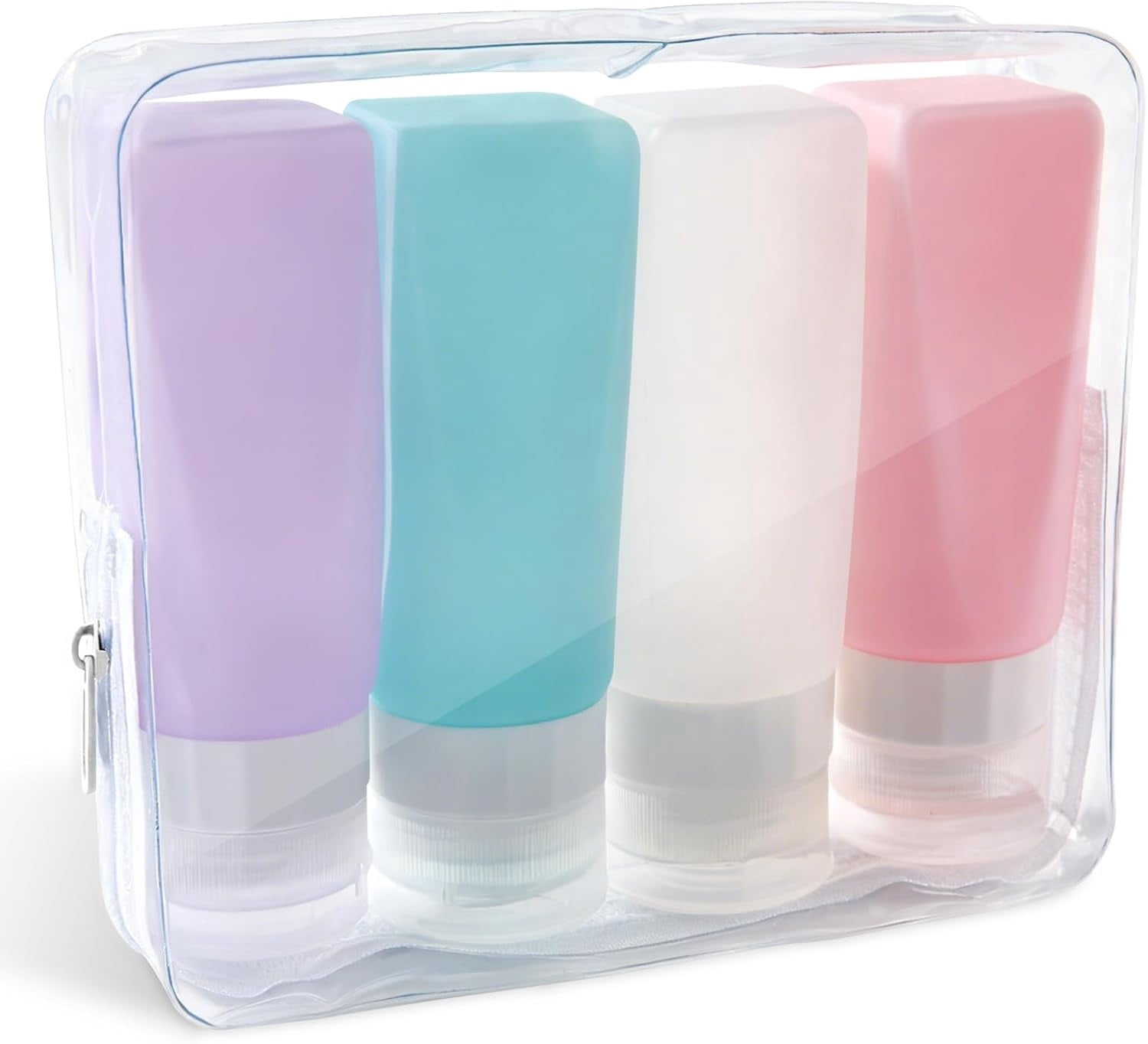 Travel Bottles Leak Proof, 3 oz TSA Approved Silicone Squeezable