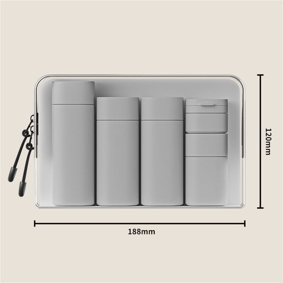 Travel Bottles Leak Proof, Travel Shampoo Bottles, 5Pcs Travel Toiletries Containers for Shampoo Conditioner Lotion, Squeezable PE Material with Wide Opening, Compact and Reusable Set