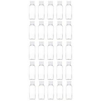 Plastic Empty Bottles, Clear Travel Containers, Travel Size Bottles with Flip Cap Squeezable Refillable Toiletry, 25 Pack, 2.03 oz/60ml, 3.94x1.38"