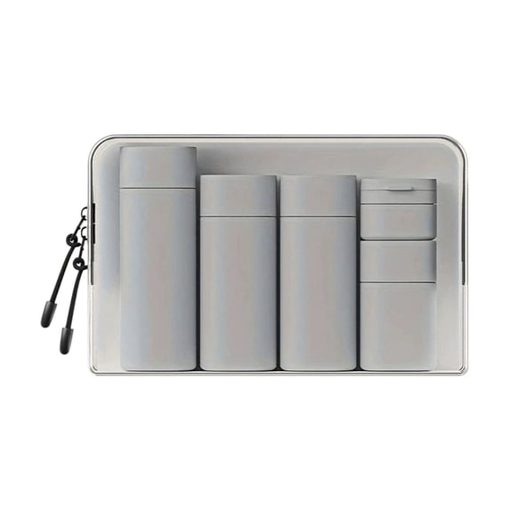 Travel Bottles Set 5 Pack Leak Proof Squeezable Refillable Toiletry Containers for Shampoo Lotion Conditioner Body Wash Cream Portable Travel Size Dispenser Jars Accessories