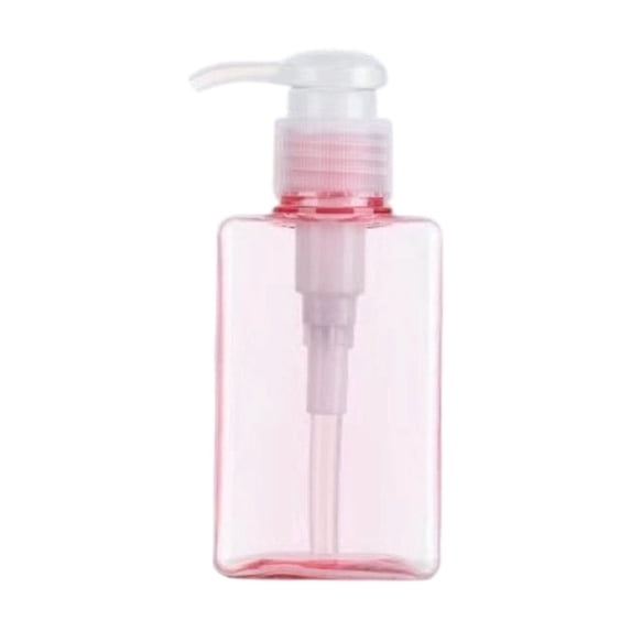 Travel Bottles Squeeze Soap Dispenser Empty Lotion Containers Portable Travel Size Toiletries for Shampoo Body Wash Hand Soap Rectangular Compact Leakproof Pump Design