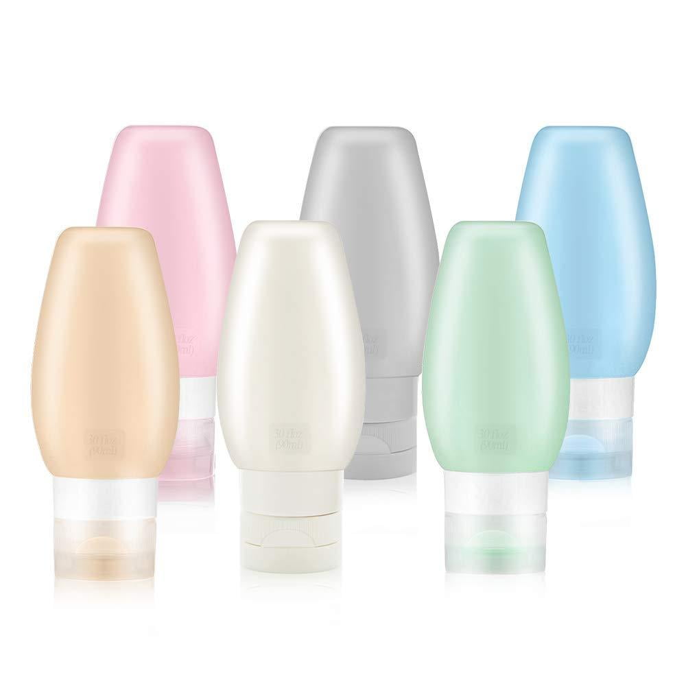 Travel Bottles TSA Approved, Uerstar 3oz Leak Proof BPA Free Silicone