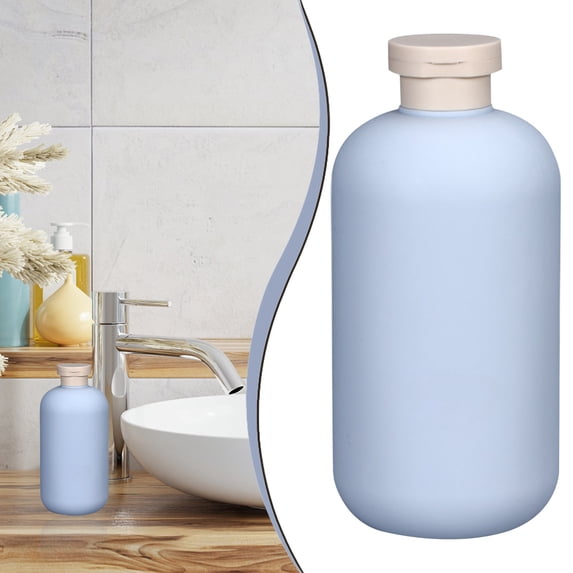 Travel Bottles for Toiletries, 500ml Refillable Squeeze Bottle, Leak‑Proof Travel Vessel, Portable Toiletry Storage Container, Multipurpose Shower Liquid Dispenser, Shampoo Carrying Flask