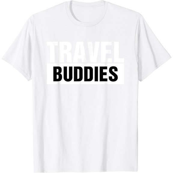Travel Buddies Matching Couple Traveler Adventure Gift T-Shirt