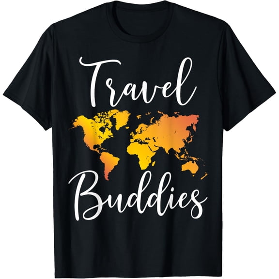 Travel Buddies T-Shirt Matching Couple Traveler Adventure T-Shirt
