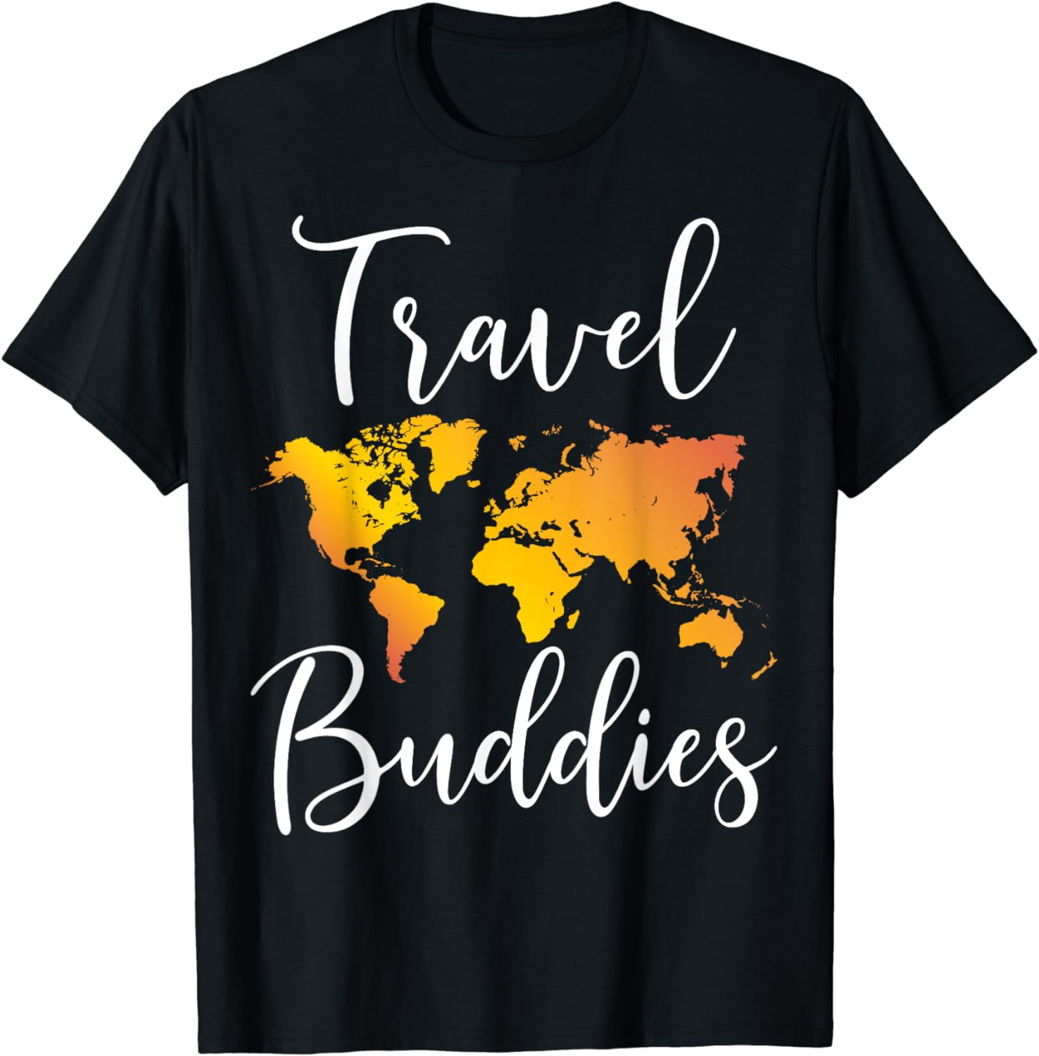 Travel Buddies T-Shirt Matching Couple Traveler Adventure T-Shirt ...