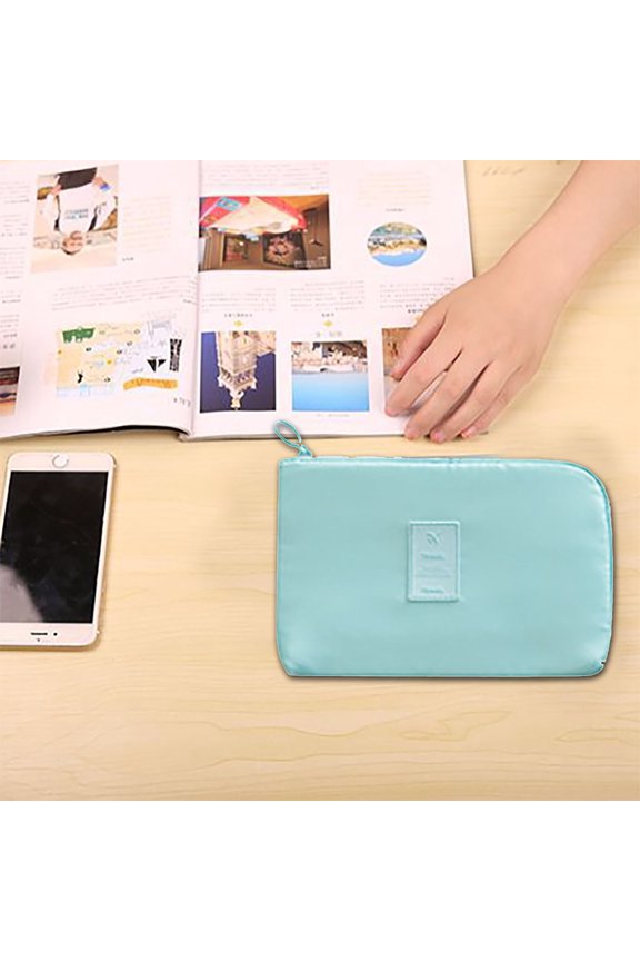 Travel Business Digital Storage Bag Multi Function Power Supply Data Cable Charger Cosmetic Bag Portable Whole Bag Storage Case,F,Nylon