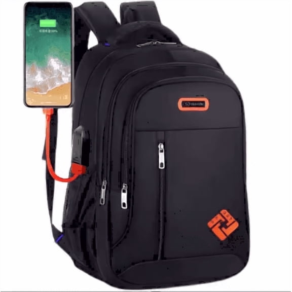 Zodiac Signs Waterproof Adjustable Belt Polyester Adaptive Backpack, Black