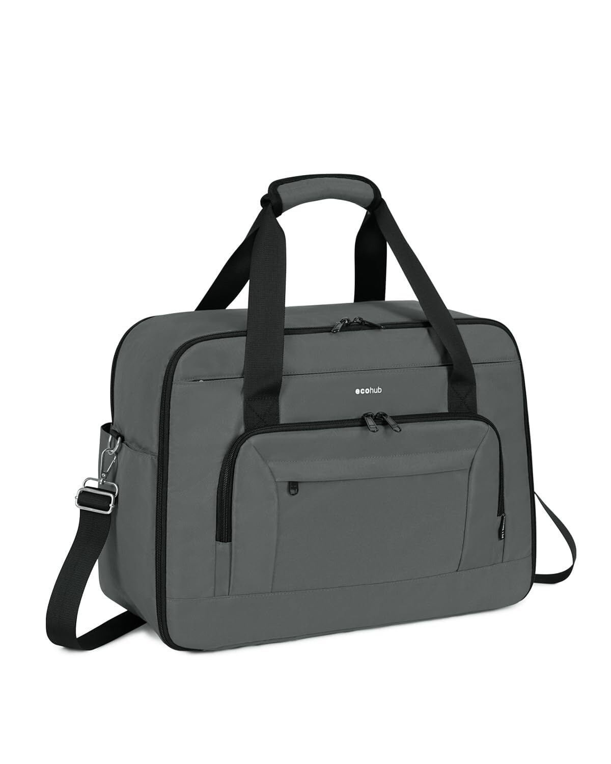 For Spirit Airlines Personal Item Bag 18x14x8 Travel Duffel Bag Underseat Foldable Carry On Luggage For Women（b Denim Purple With Shoulder Strap